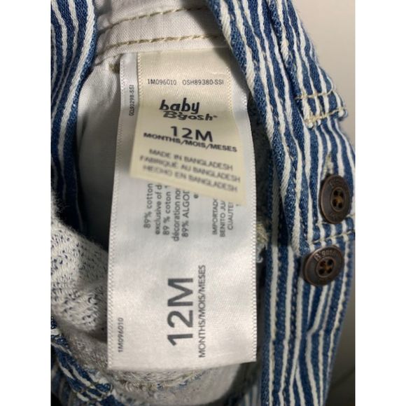 Baby B'gosh Stripe Overall 12M - Picture 3 of 3